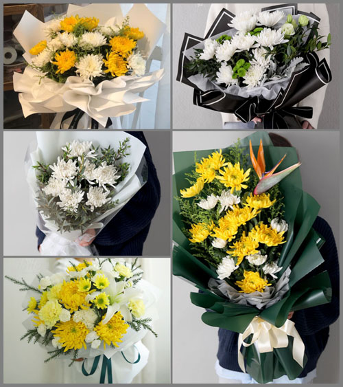 广东梅州市五华县河东镇赛洞村白事花束代送